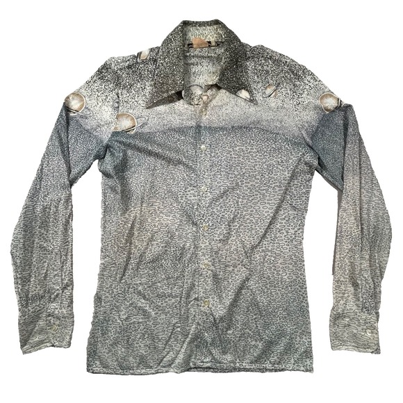 Geno Other - Vintage Geno Shirt Mens L (fits s) Gene Ostro Disco Abstract 1970s Psychadelic